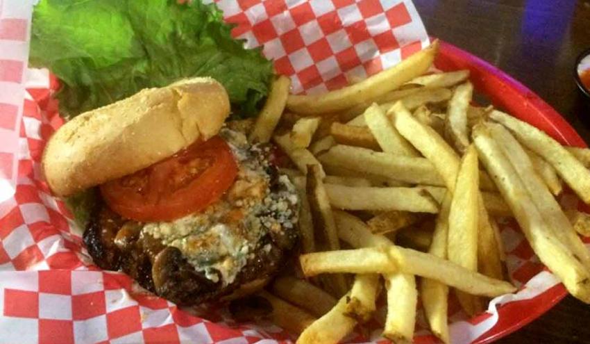 Blue Shroom Burger
